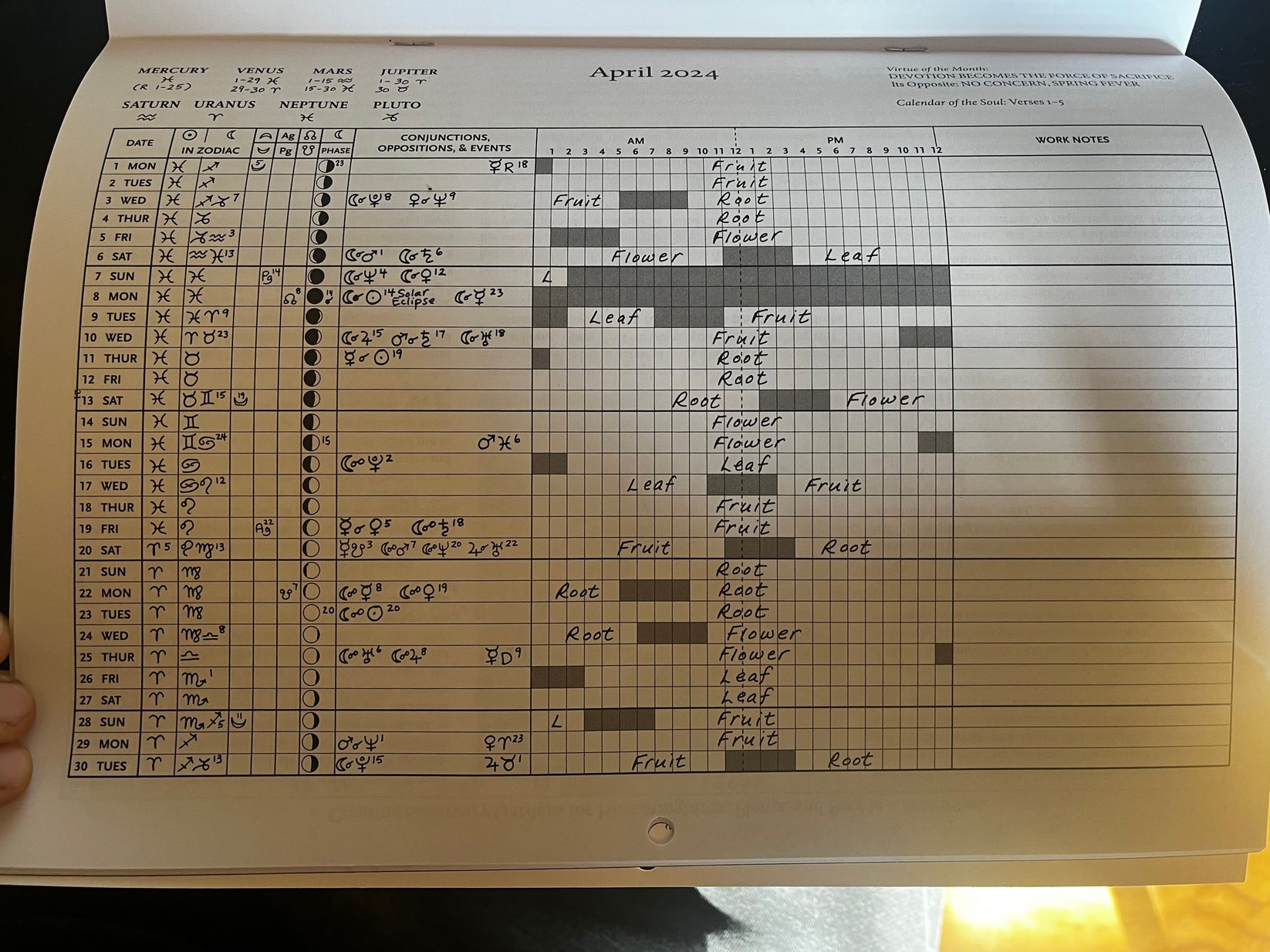 2024 Stella Natura Biodynamic Planting Calendar The Josephine Porter