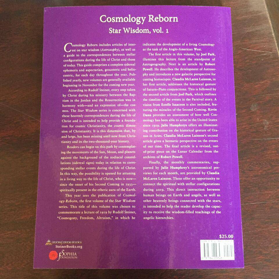 Cosmology Reborn-Star Wisdom Volume 1-Lindisfarne Books - The Josephine Porter Institute