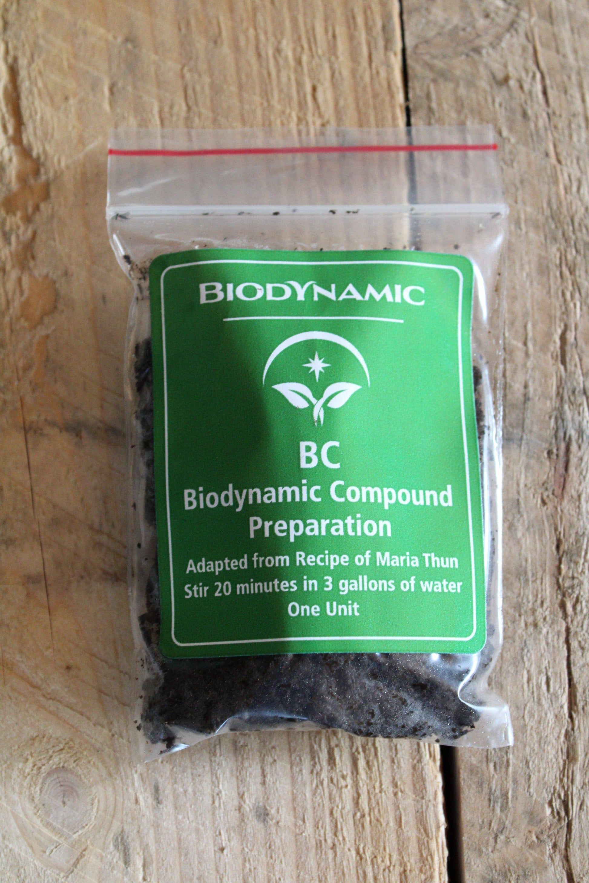 BC - Biodynamic Compound Preparation (Adapted from Maria Thun's Barrel Compost Recipe) BD Spray Preparation - The Josephine Porter Institute